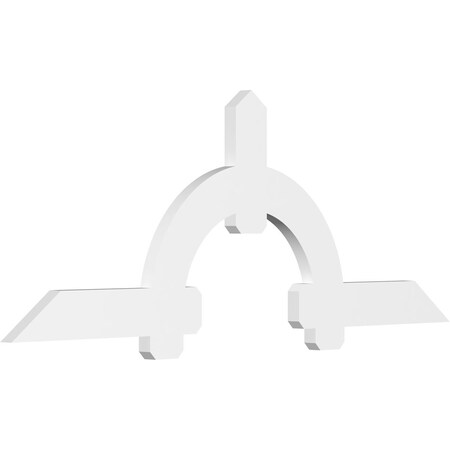 Ekena Millwork Ericson Architectural Grade PVC Gable Bracket, 84"W x 31 1/2"H x 2"D x 6"F, 9/12 Pitch GBP084X32X0206ERI00